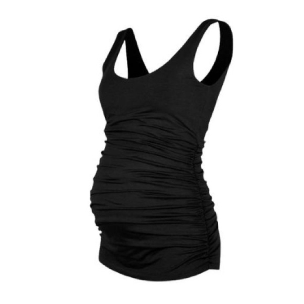 Layering maternity tank from sustainable company Isabella Oliver.